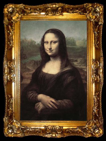 framed  LEONARDO da Vinci Mona Lisa, ta009-2